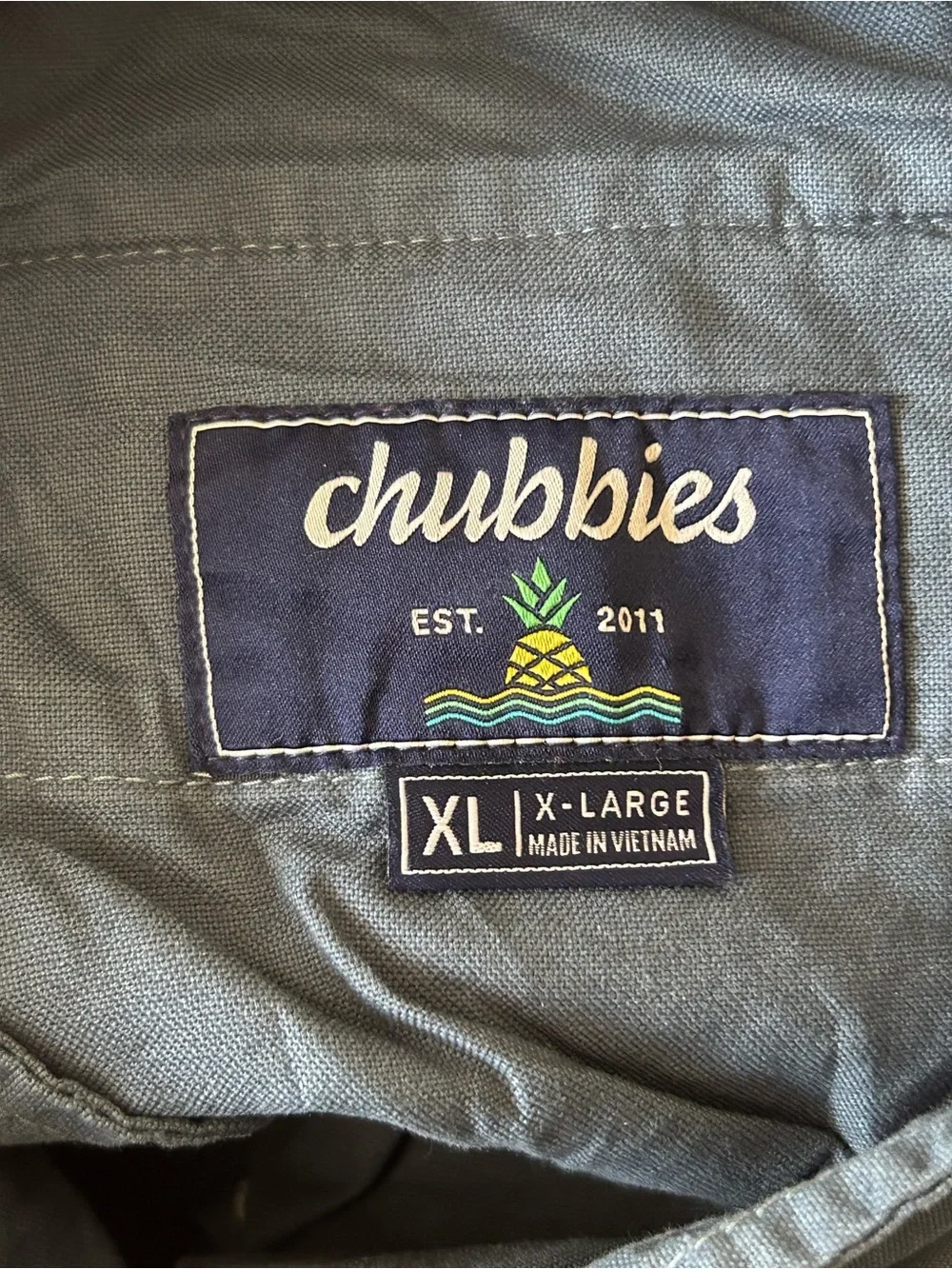 Chubbies The Armadas 7” Original Stretch Twill Shorts Men’s XL  Blue